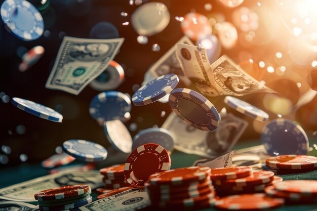 Hand result and payout display on isototo